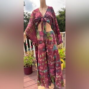 Tie-Dye Bohemian Two-Piece Set #boho
